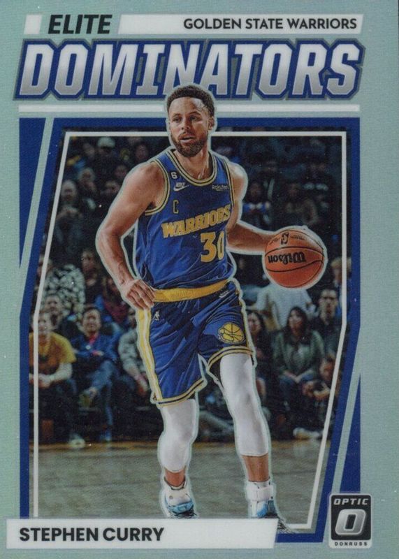 Stephen Curry 2022 Optic #7 Elite Dominators - Holo PSA 10