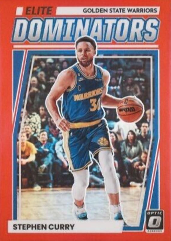 Stephen Curry 2022 Optic #7 Elite Dominators - Red /99 SGC 10