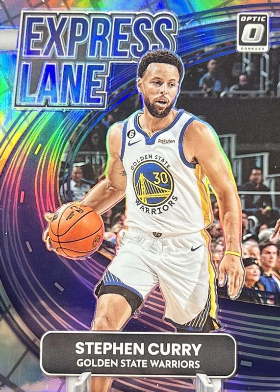 Stephen Curry 2022 Optic #2 Express Lane - Holo SGC 10