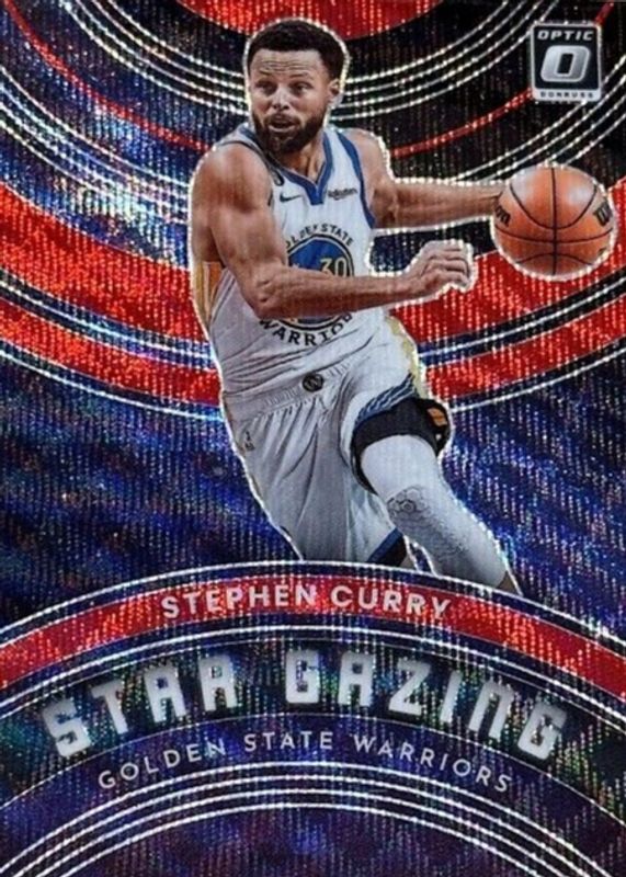 Stephen Curry 2022 Optic #10 Star Gazing - Red Wave BGS 9.5