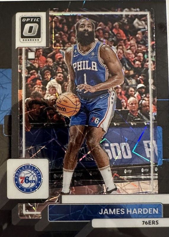 James Harden 2022 Optic #22 Black Velocity /39 SGC 9.5