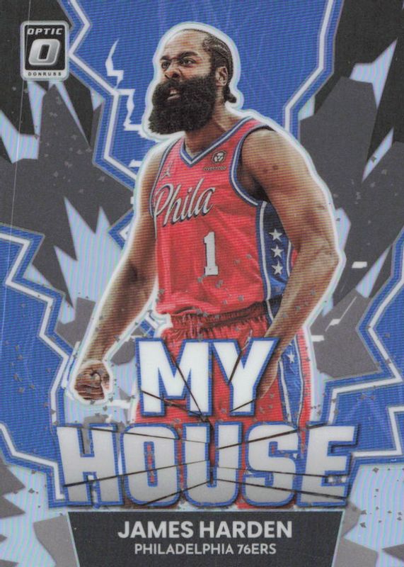 James Harden 2022 Optic #5 My House - Holo SGC 10