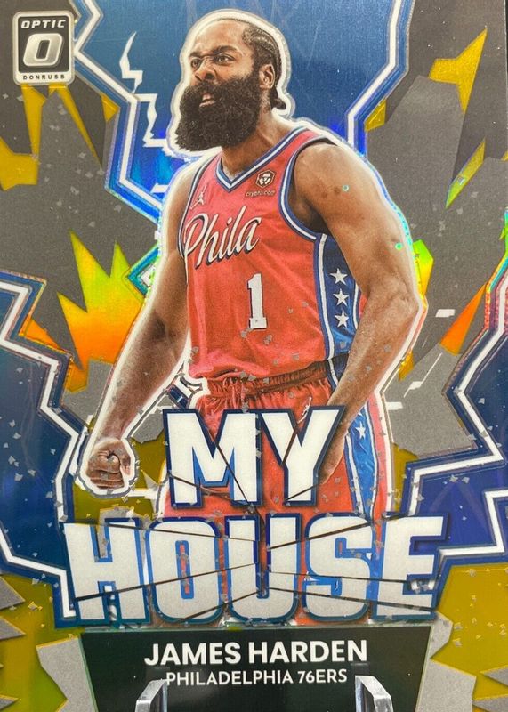 James Harden 2022 Optic #5 My House - Gold /10 RAW