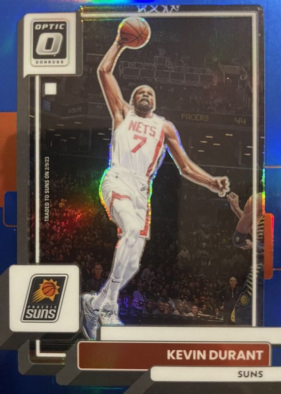 Kevin Durant 2022 Optic #9 Blue /49 BGS 9.5