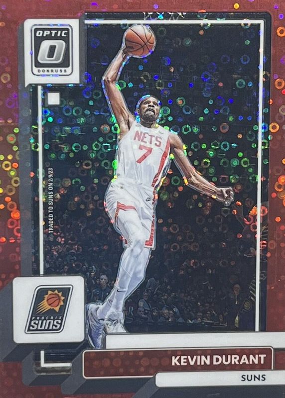 Kevin Durant 2022 Optic #9 Fast Break Red /75 SGC 10