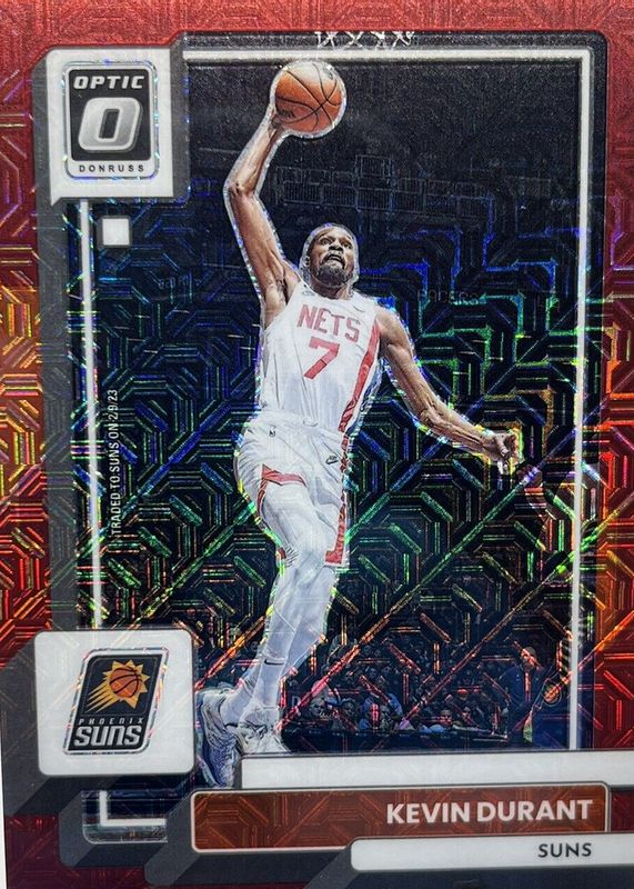 Kevin Durant 2022 Optic #9 Choice Red /88 PSA 9