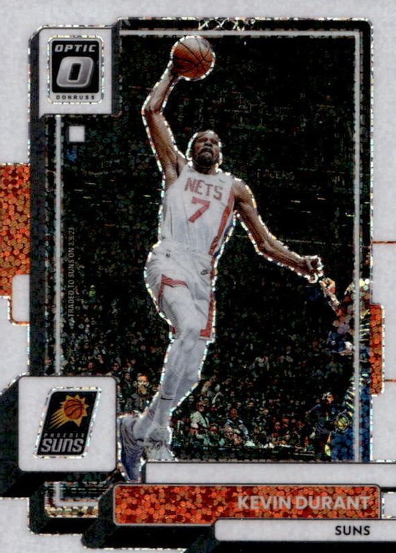 Kevin Durant 2022 Optic #9 White Sparkle /(SSP) RAW