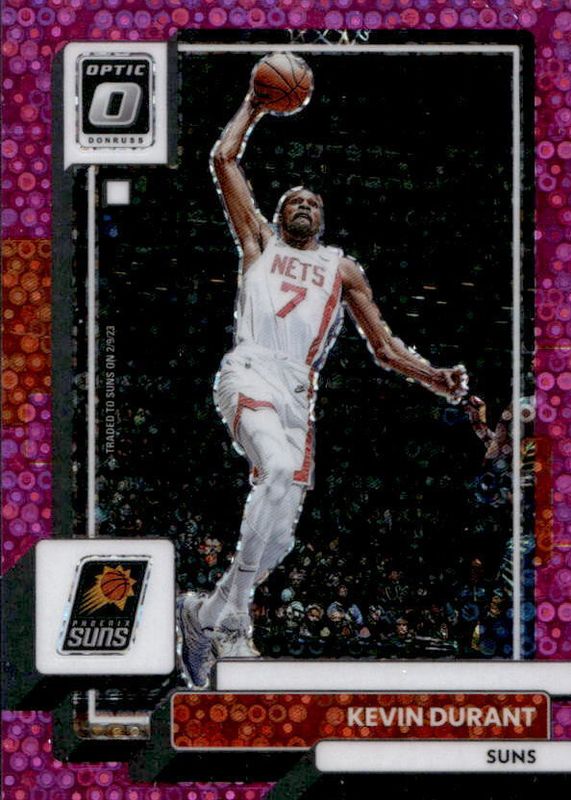 Kevin Durant 2022 Optic #9 Fast Break Pink /25 PSA 9