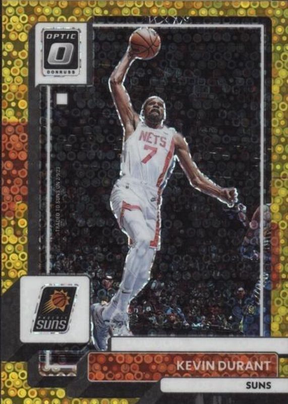 Kevin Durant 2022 Optic #9 Fast Break Gold /10 PSA 10