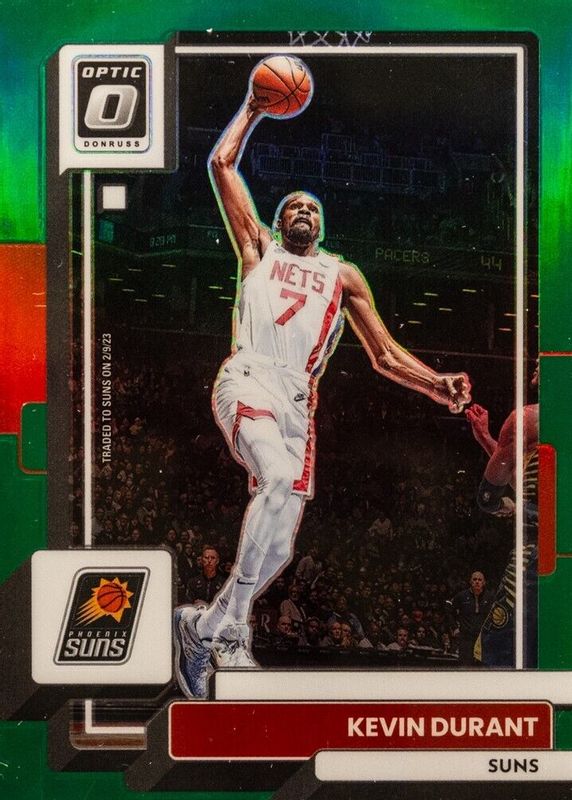 Kevin Durant 2022 Optic #9 Green /5 SGC 9.5