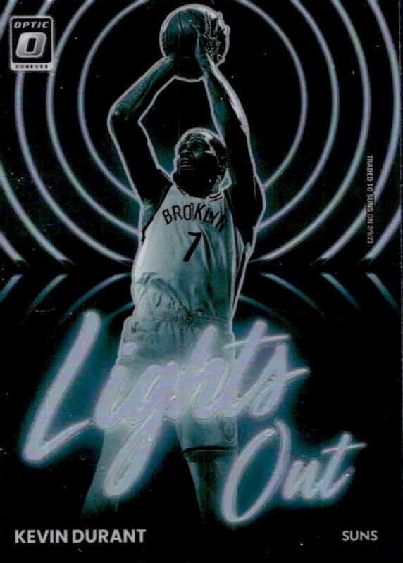 Kevin Durant 2022 Optic #4 Lights Out - Holo SGC 10