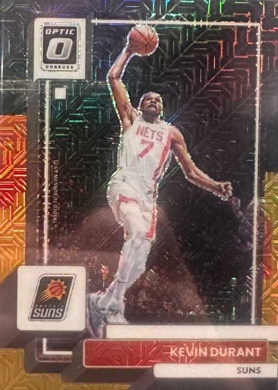 Kevin Durant 2022 Optic #9 Choice Black Gold /8 SGC 9.5