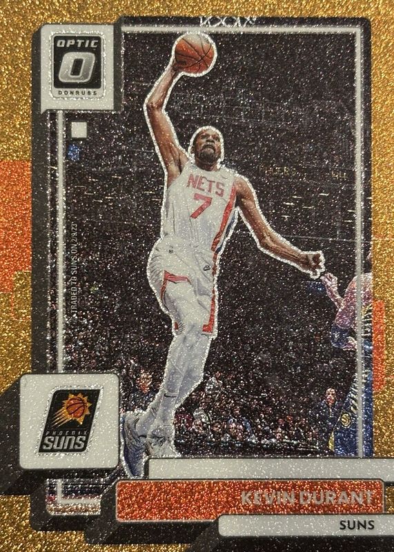 Kevin Durant 2022 Optic #9 Copper Glitter /99 PSA 10