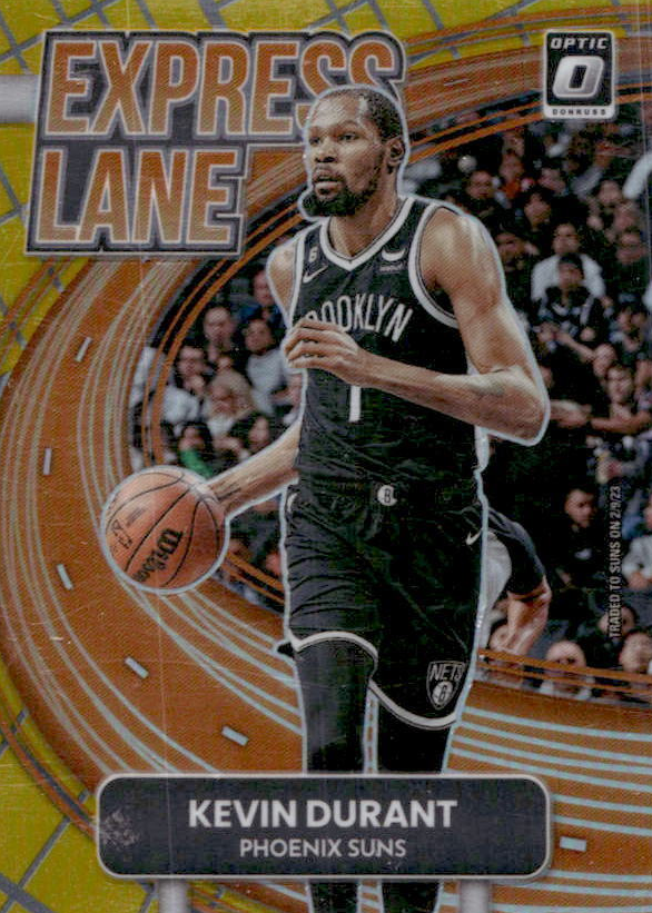 Kevin Durant 2022 Optic #25 Express Lane - Gold /10 Price