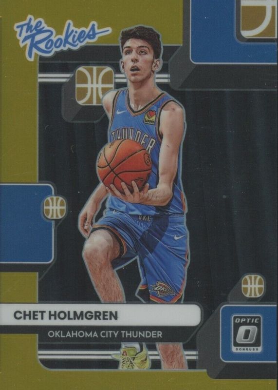 Chet Holmgren 2022 Optic #2 The Rookies - Gold /10 Rookie PSA 10