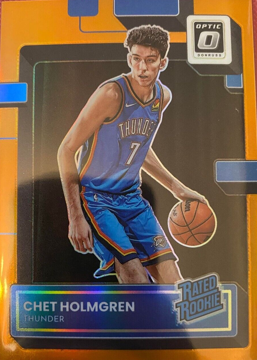 2022 Donruss Optic Chet Holmgren Red Disco Fast Break 69/75