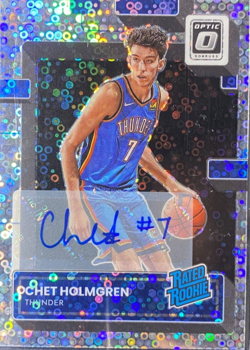 Chet Holmgren 2022 Optic #208 Rated Rookie Signatures - Fast 