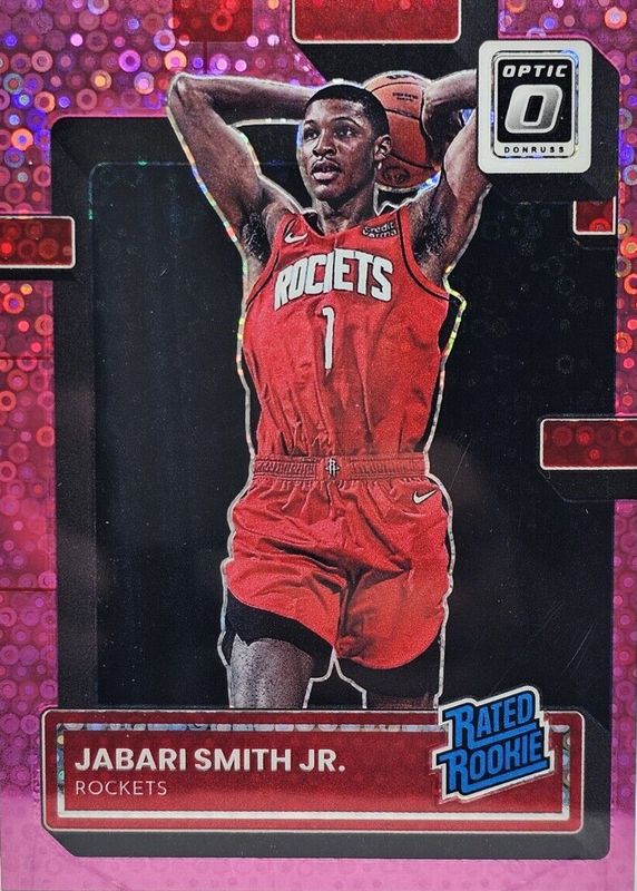 Jabari Smith Jr. 2022 Optic #240 Fast Break Pink /25 Rookie BGS 9.5