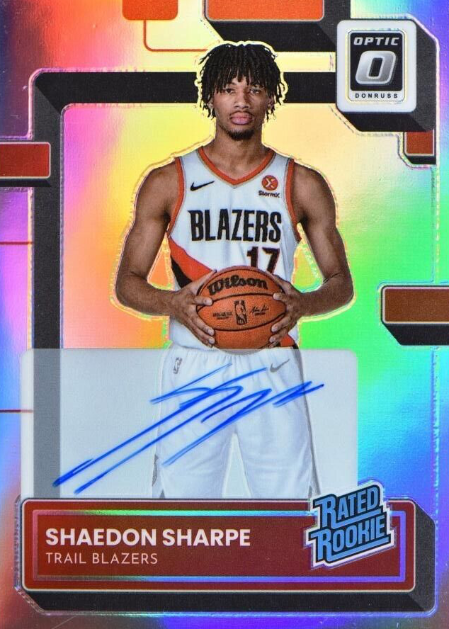 その他 shaedon sharpe auto OPTIC GOLD PSA10 Shaedon Sharpe 2022 Optic #249 Rated Rookie Signatures