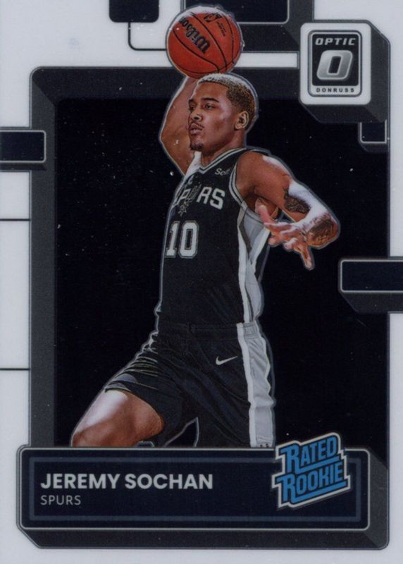 Jeremy Sochan 2022 Optic #236 Base Rookie SGC 10