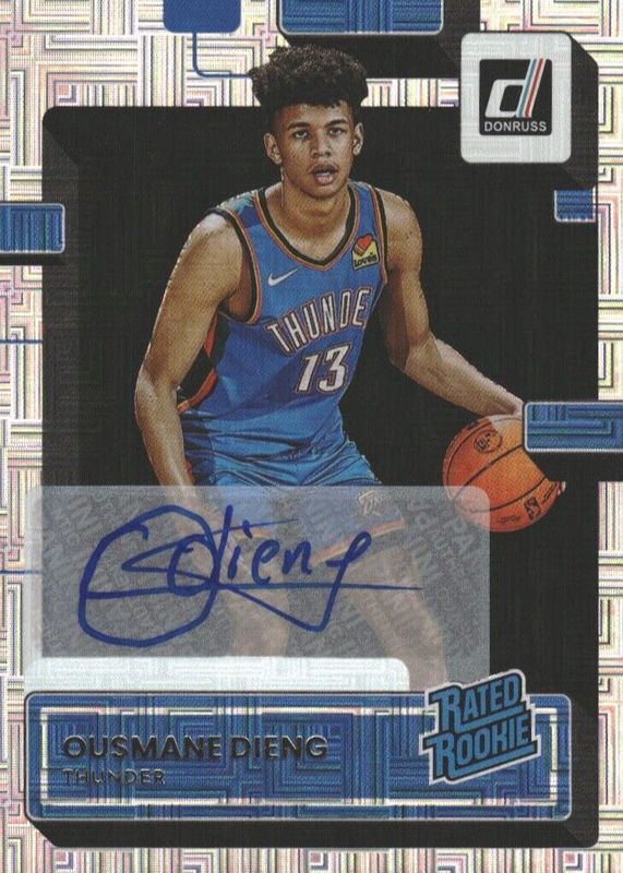 Ousmane Dieng 2022 Optic #220 Rated Rookie Signatures - Choice RAW