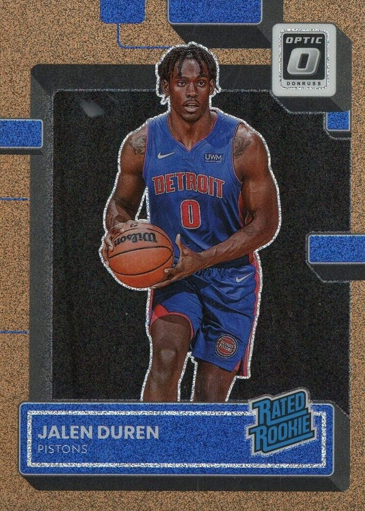 Jalen Duren 2022 Optic #227 Copper Glitter /99 Price Guide
