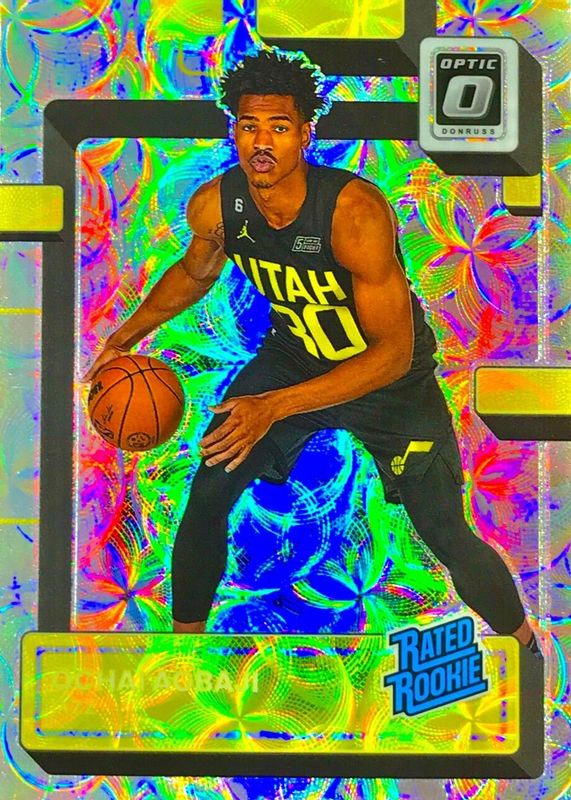 Ochai Agbaji 2022 Optic #205 Premium Box Set /249 Rookie PSA 10