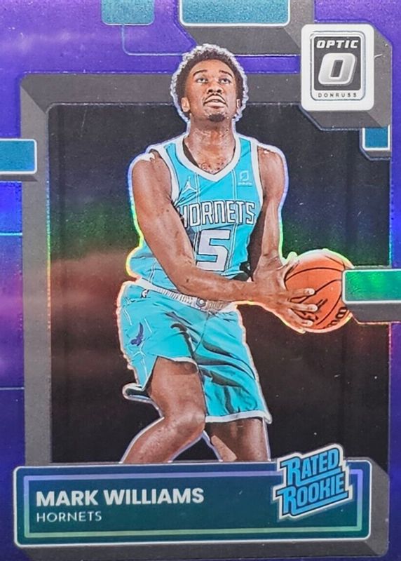 Mark Williams 2022 Optic #245 Purple Shock Rookie RAW