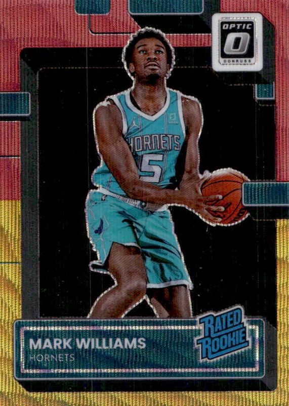 Mark Williams 2022 Optic #245 Red & Gold Wave /99 Rookie PSA 10