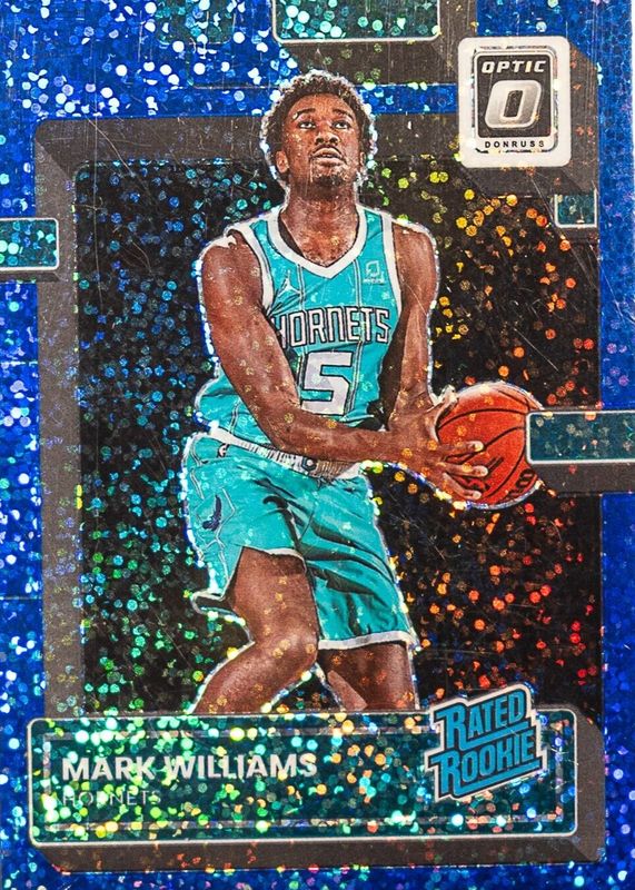 Mark Williams 2022 Optic #245 Blue Sparkle /180 Rookie PSA 10