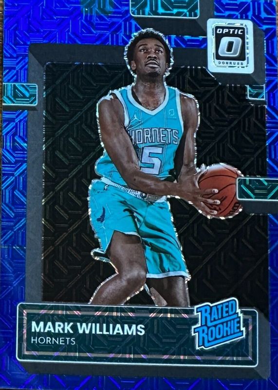 Mark Williams 2022 Optic #245 Choice Blue Mojo /24 Rookie PSA 9