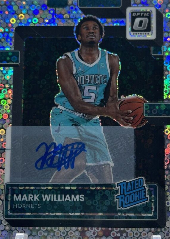 Mark Williams 2022 Optic #245 Rated Rookie Signatures - Fast Break Rookie SGC 10