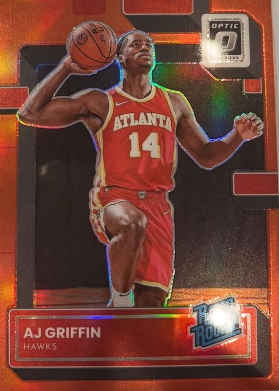 AJ Griffin 2022 Optic #204 Copper Glitter /99 Rookie PSA 10