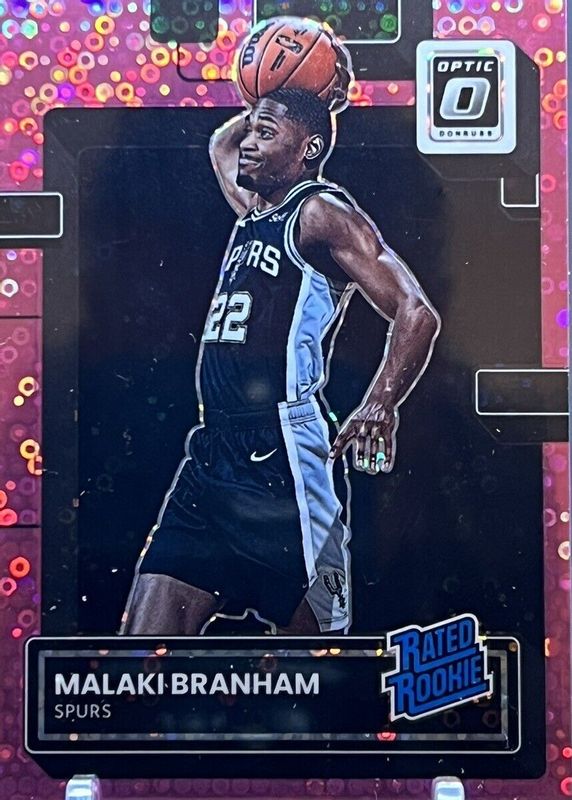 Malaki Branham 2022 Optic #222 Fast Break Pink /25 Rookie RAW