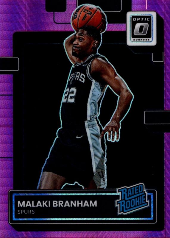 Malaki Branham 2022 Optic #222 Hyper Pink Rookie PSA 9