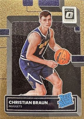 Christian Braun 2022 Contenders Optic #103 Rookie Ticket