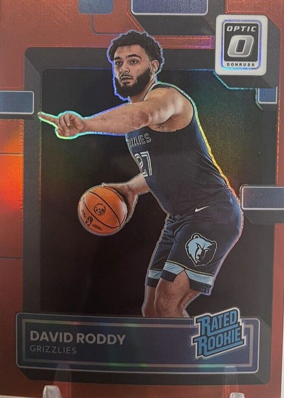 David Roddy 2022 Optic #225 Red /99 Rookie RAW