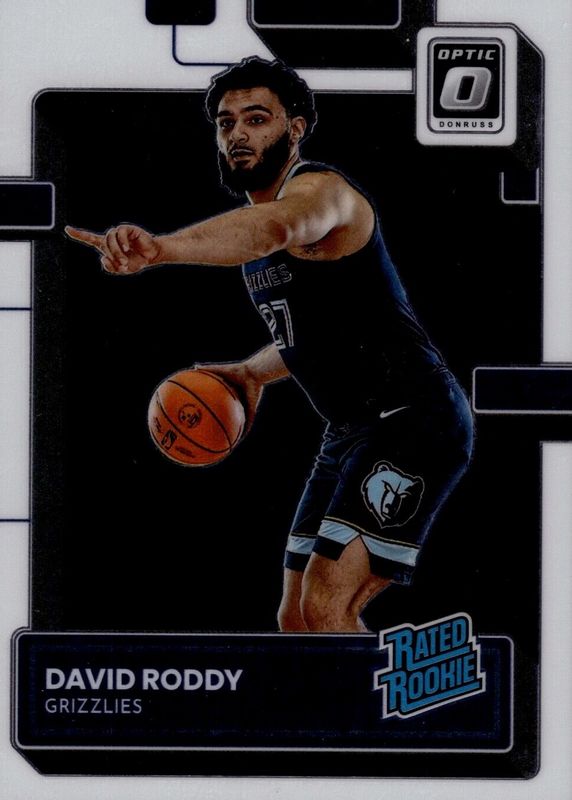 David Roddy 2022 Optic #225 Base Rookie RAW