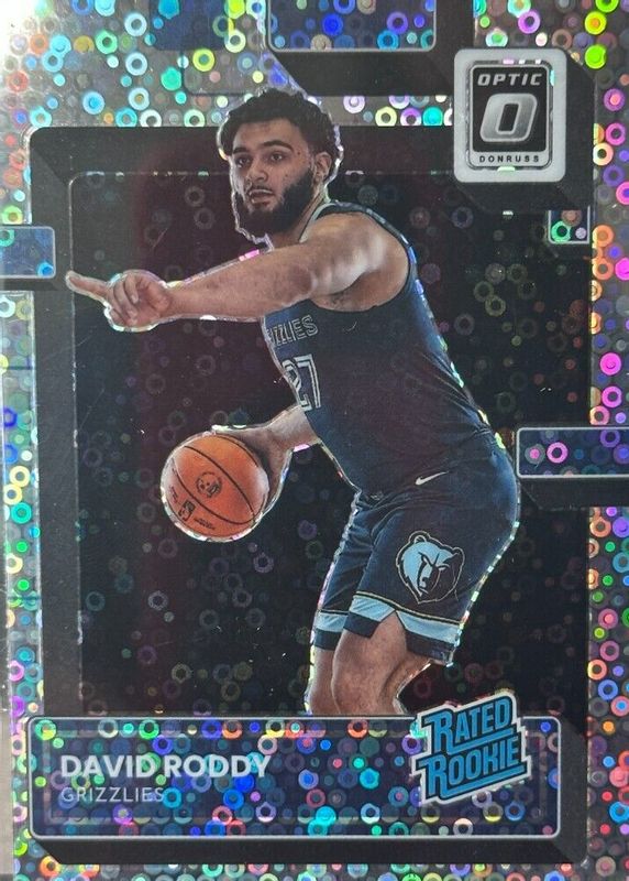 David Roddy 2022 Optic #225 Fast Break Rookie RAW