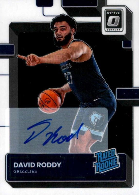 David Roddy 2022 Optic #225 Rated Rookie Signatures PSA 9