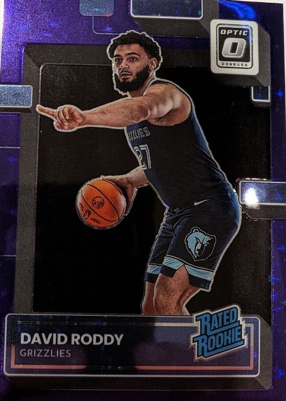 David Roddy 2022 Optic #225 Purple Stars FOTL /17 Rookie RAW