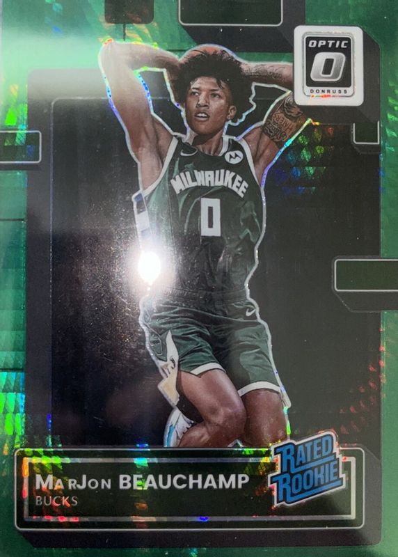 MarJon Beauchamp 2022 Optic #210 Hyper Green Rookie PSA 10