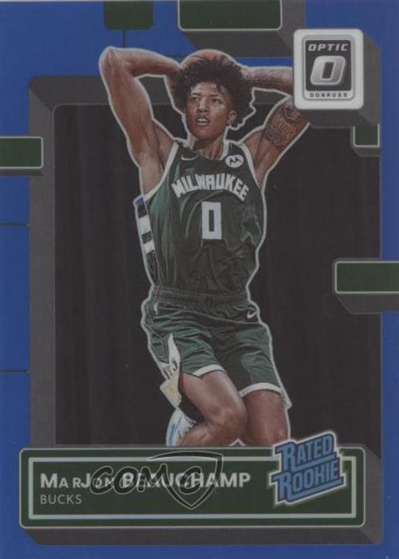 MarJon Beauchamp 2022 Optic #210 Blue /49 Rookie PSA 10