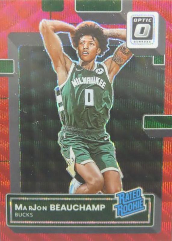 MarJon Beauchamp 2022 Optic #210 Red Wave Rookie PSA 10