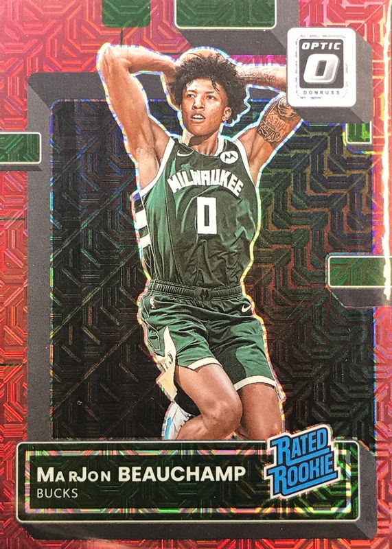 MarJon Beauchamp 2022 Optic #210 Choice Red /88 Rookie PSA 10