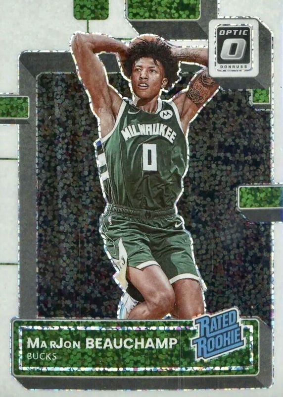 MarJon Beauchamp 2022 Optic #210 White Sparkle /(SSP) Rookie PSA 10