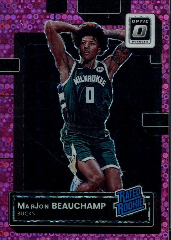 MarJon Beauchamp 2022 Optic #210 Fast Break Pink /25 Rookie PSA 10