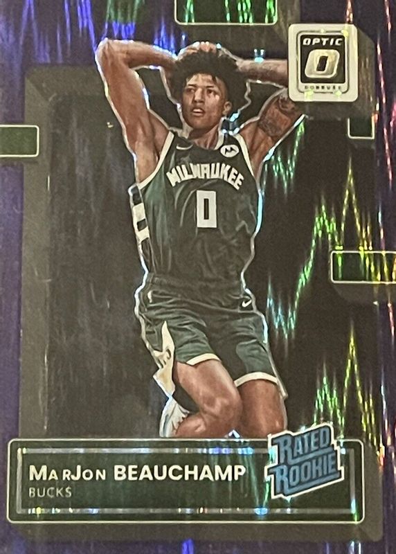 MarJon Beauchamp 2022 Optic #210 Purple Shock Rookie PSA 10