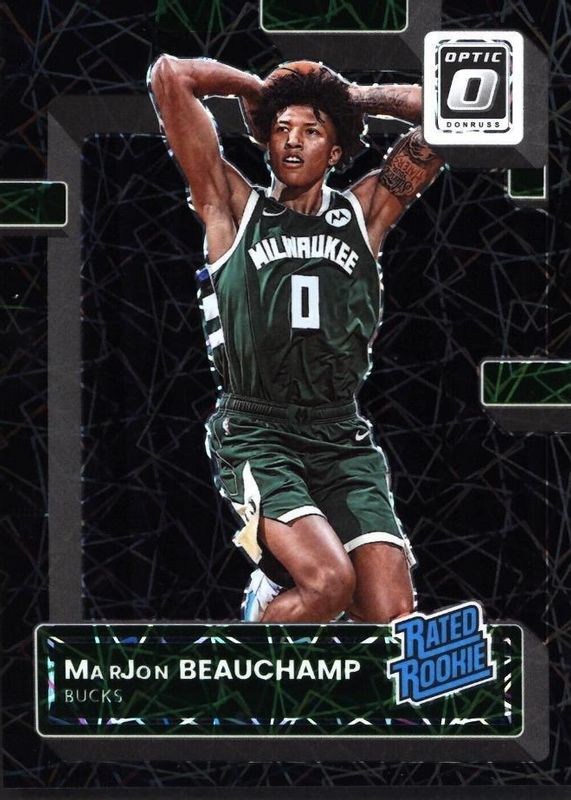 MarJon Beauchamp 2022 Optic #210 Black Velocity /39 Rookie PSA 10