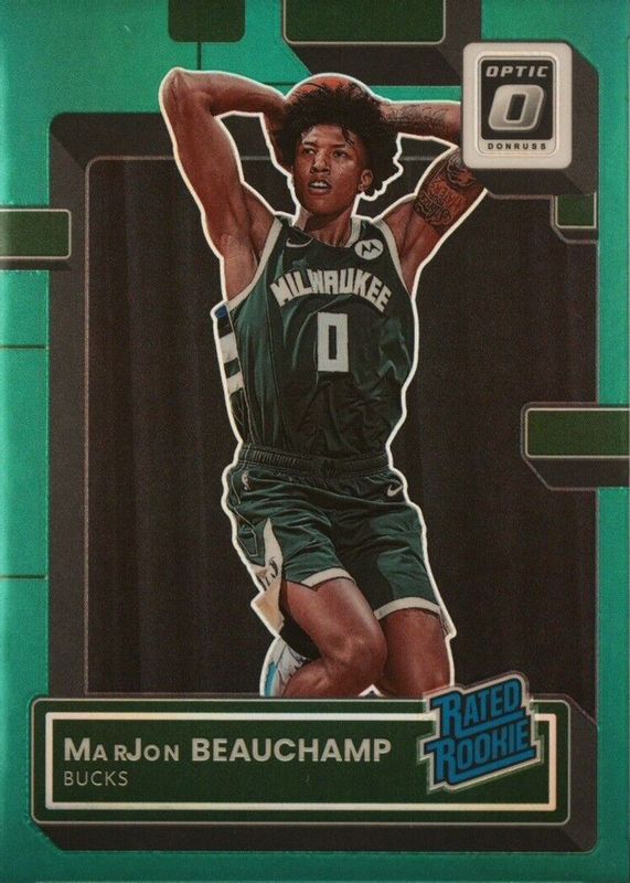 MarJon Beauchamp 2022 Optic #210 Green /5 Rookie PSA 10